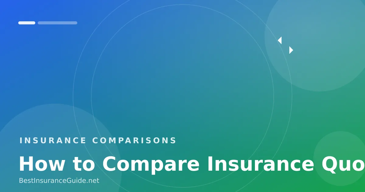 Comparing insurance quotes banner