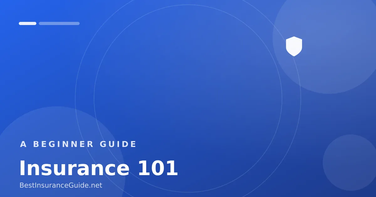 Insurance 101 beginner's guide illustrated banner