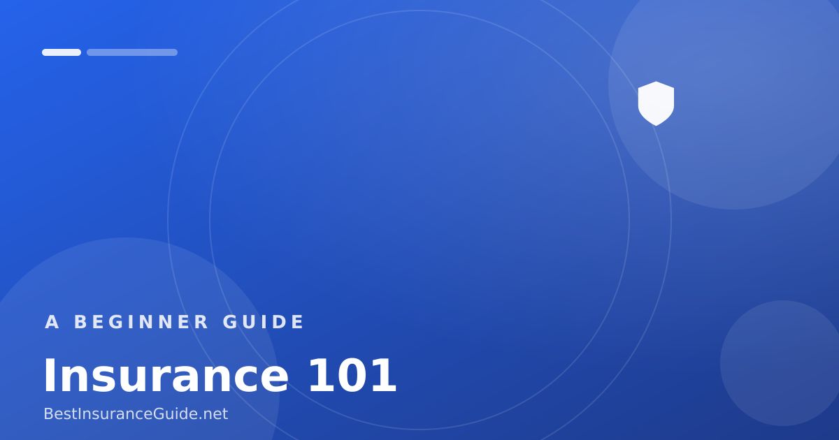 Insurance 101 beginner's guide illustrated banner
