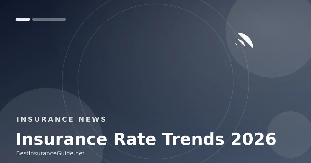 Rising insurance rate trends chart for 2026 banner