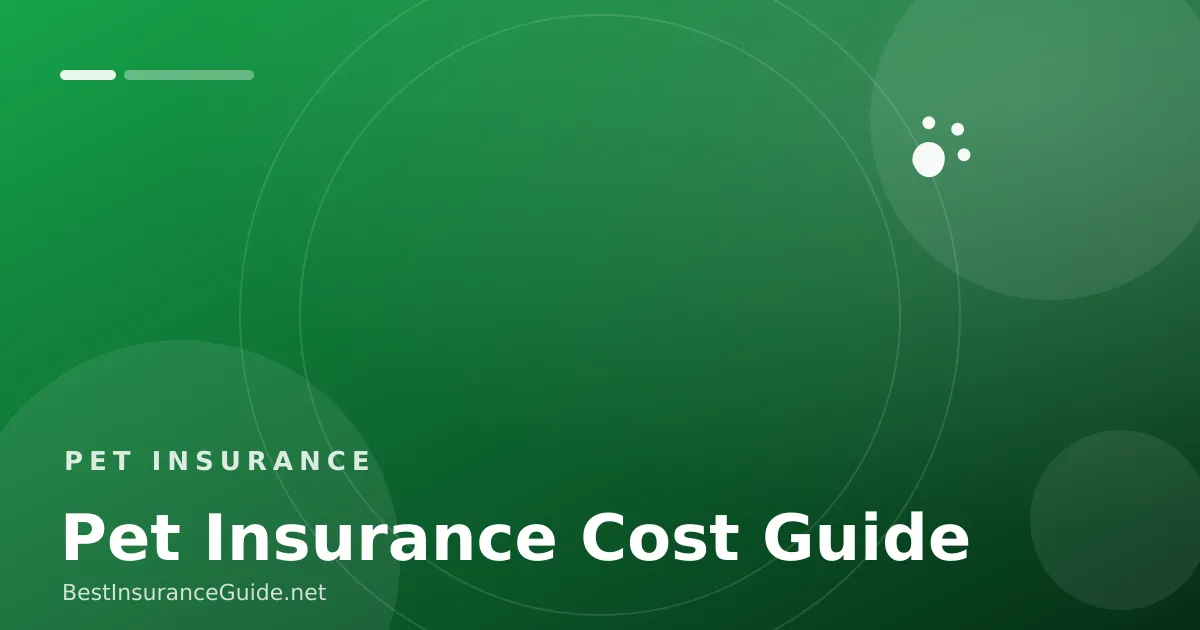 Pet insurance cost guide banner